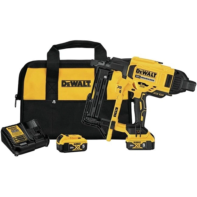 Kit de grapadora de esgrima inalámbrica DEWALT 20V MAX XR 9 GA 5,0 Ah baterías DCFS950 P2 Foto 1 de 1