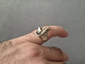 Vintage ring sterling silver 925 Size 7 Weight 4.41 g. Ukrainian jewelry. - Picture 1 of 14