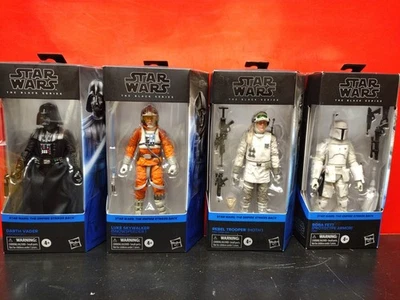 Lote Star Wars - Figuras de Acción Serie Negra 6" - El Imperio Contraataca #01-#04 Foto 1 de 4