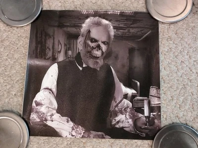 Scary Barber Gruesome Photo Poster Prints 11" X 11" Canvas Halloween Durable  - Image 1 of 3