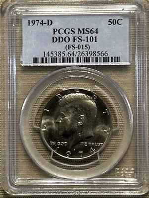 1974-D 50C PCGS MS64 - DDO FS-101 (FS-015) - Image 1 of 4