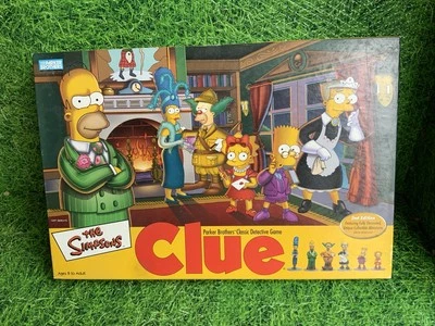 The Simpsons Clue/Cluedo 2nd Edition Game by Parker Board Game Sealed Inside - Image 1 of 4