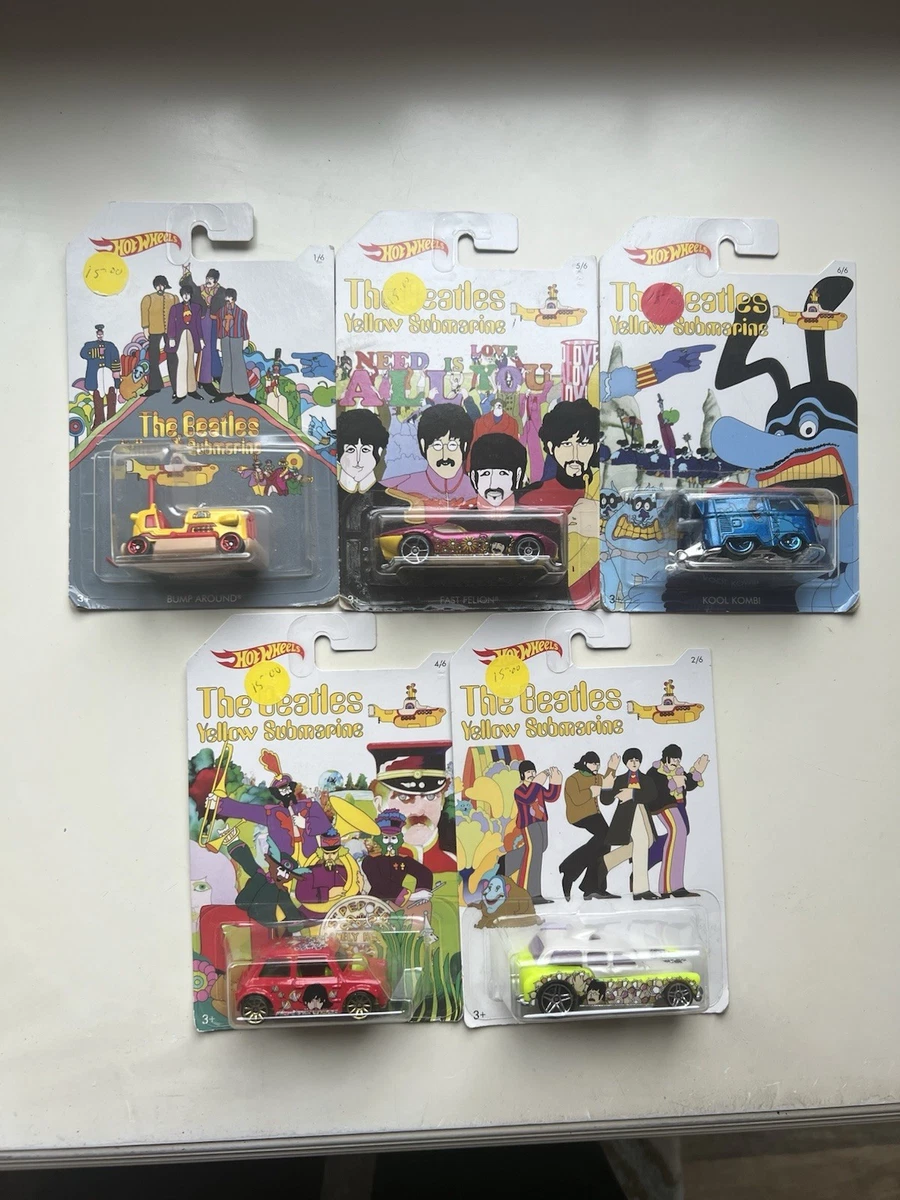 Hot Wheels The Beatles Yellow Submarine Contemporary Diecast Cars