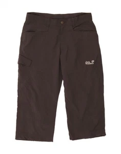 JACK WOLFSKIN Womens Regular Fit Cargo Capri Trousers W36 L19 Grey BS06 - Picture 1 of 3