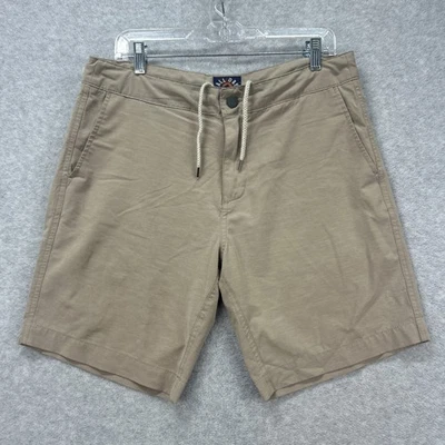 Pantalones Cortos Faherty Todo el Día Para Hombre 33 Caqui Tostado Cordón Elastizados Informales Rendimiento Foto 1 de 4