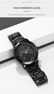 Orologio Uomo Moda Semplice Casual Quarzo Orologio Impermeabile Orologio Da Polso Nuovo - Foto 1 di 26