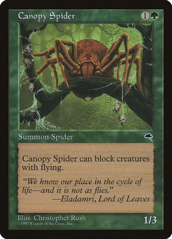 1997 Canopy Spider Tempest MTG Magic the Gathering LP - Image 1 of 1