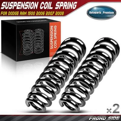 2x Muelles helicoidales para Dodge Ram 1500 2006 2007 2008 V8 4,7 L 5,7 L 4x4 delanteros diestros y diestros Foto 1 de 4