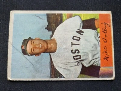 1954 Bowman Baseball Card # 130 Milt Bolling - Boston Red Sox (GD) - Image 1 of 3