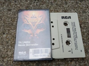 Triumph - Never Surrender Cassette Tape ~ Heavy Metal PLAY TESTED - SOUNDS GREAT - Picture 1 of 2