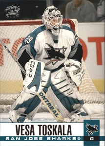 2003-04 Pacific Sharks Hockey Card #302 Vesa Toskala