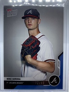 2020 Topps Now Road to Opening Day #OD238 Mike Soroka Braves Blue SP 2/49