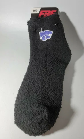 Official NCAA College Kansas State Wildcats Fuzzy Socks Size Medium 5-10 NEW Cover