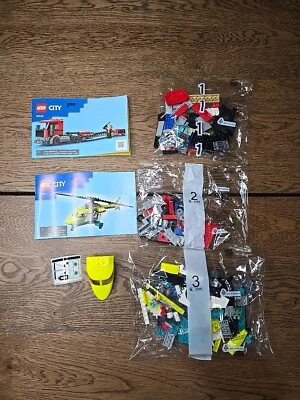 Lego City 60343 Rescue Helicopter Transport New Sealed Bags No Box Complete - Image 1 of 4