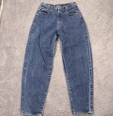 Vintage Zena Jeans Juniors 11 Azul Denim Cintura Alta Mãe Cônico Y2K Crop Western - Imagem 1 de 4