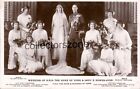 1923 Royal Wedding HRH Duke Of York &amp; Lady Dowes-Lyon Real photo Postcard Beagle