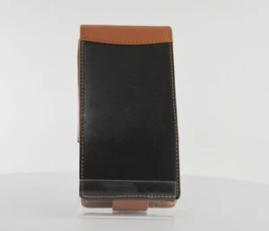 Piel Frama Leather Case for Sharp Zaurus SL-5000/6000 w/Belt Clip - Black/Brown - Picture 1 of 5