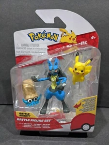 Pokemon Battle Set Pikachu Lucario Omanyte Mini Actionfigur Nintendo - Bild 1 von 2