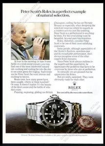 Rolex Submariner 1975 reloj marinero olímpico Peter Scott foto vintage anuncio impreso - Imagen 1 de 7