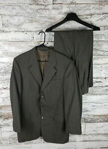 JACK VICTOR Montreal Mens Suit Gray Pinstripe Kelton CT Size 41L Pants W30X31