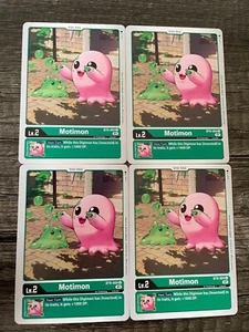 x4 Motimon BT9-004 U Playset Digimon TCG X Record - Picture 1 of 1