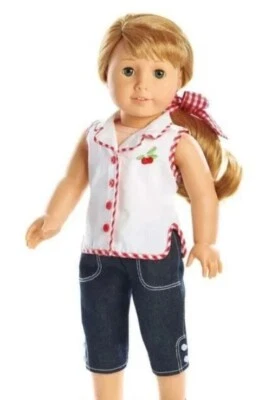 American Girl Maryellen's Play Outfit New in Bag RETIRED Top, Pants, Hair Ribbon - Image 1 of 4