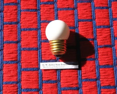BOX of 25 ceramic 7 &1/2 watt SNOW white S11 LIGHT BULB 7.5s11 /M outdoor sign  - Image 1 of 4