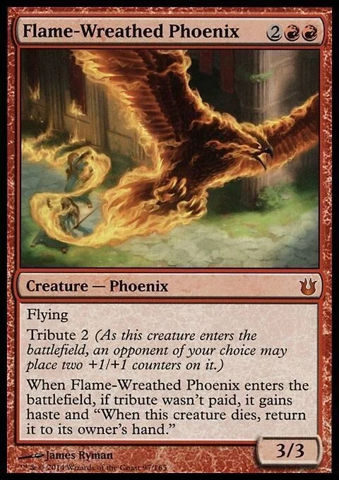 MTG Magic the Gathering Flame-Wreathed Phoenix (97/176) Born of the Gods - Image 1 of 1