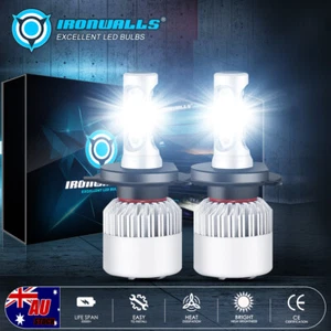 H4 LED Headlight High Low Beam Replace Halogen For Nissan Navara D40 2005-2020 - Picture 1 of 12