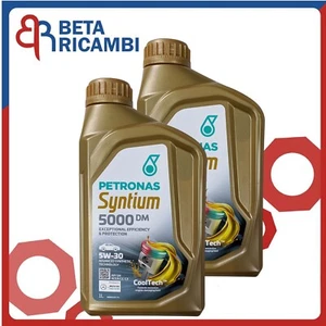 Olio Motore Petronas 5W30 Syntium 5000 DM API SN ACEA C2 C3 CoolTech 2LT - Foto 1 di 3
