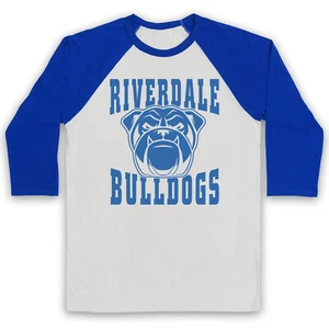 RIVERDALE BULLDOGS UNOFFICIAL FOOTBALL TEAM LOGO COMICS 3/4 SLEEVE BASEBALL TEE - Picture 1 of 11