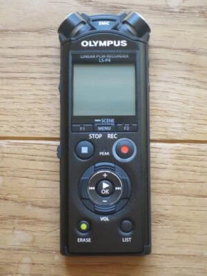 OLYMPUS Linear PCM Recorder LS-P4 BLK Black 8GB FLAC High Resolution Bluetooth - Image 1 of 2