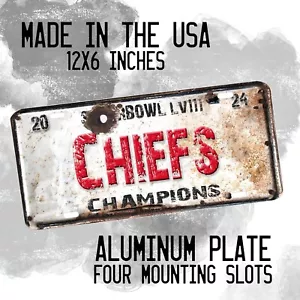 Ganadores de fútbol americano del Super Bowl por año aluminio novedad matrícula - Imagen 1 de 108