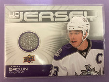 Dustin Brown 2010-11 Upper Deck Series 1 UD Game Jersey #GJ-DU Gray Silver