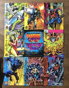 Marvel Universe 1994 Uncut Promo 9-Card sheet, Fleer - Thanos - Silver Surfer - Picture 1 of 1