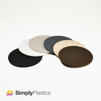 Perspex® Laser Cut Naturals Matte Acrylic Plastic Disc Circle / 3mm & 5mm • 2.31£