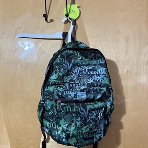 Hawaii Rucksack blau grün Erwachsene/große Kindergröße Schultasche Reißverschluss Hawaii - Bild 1 von 9