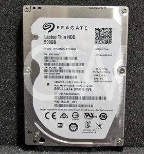 ST500LM021 Seagate THIN 500GB 7.2K RPM 6Gb/s 2.5" SATA Hard Drive (ST500LM021) - Picture 1 of 4