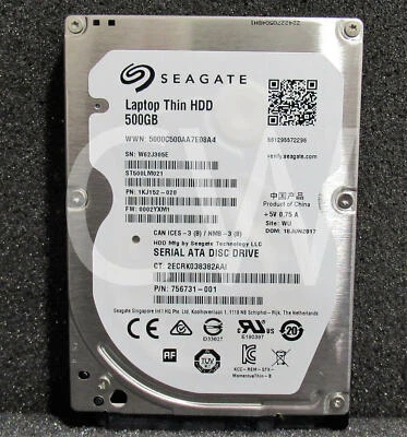 ST500LM021 Seagate THIN 500GB 7.2K RPM 6Gb/s 2.5" SATA Hard Drive (ST500LM021) - Image 1 of 4