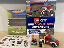 2016 Lego City Fire Truck Firefighter Build Your Own Adventure BOOK w/Playmat