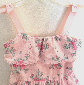 CREWCUTS eyelet lace floral summer lined dress girls 8 - Picture 1 of 3