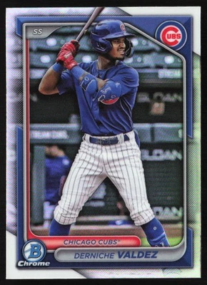 2024 Bowman Draft Chrome Refractor Derniche Valdez #BDC-188 GS1-2 - Image 1 of 2
