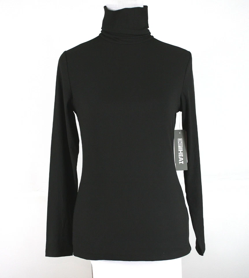 32 Degrees Heat Women Turtle Neck Long Sleeve Micro Ribbed S,M,L,XL,2XL - Image 1 of 1