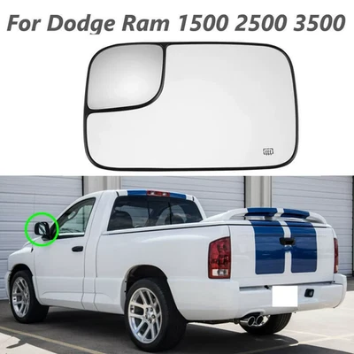 For Dodge Ram 1500/2500/3500 2005-2009 Heated Side View Mirror Glass 5161011AA Foto 1 de 4