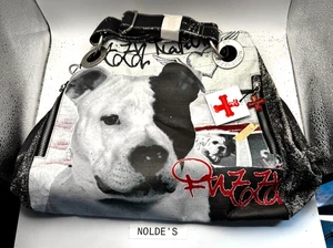 fuzzynation  pitbull  soft handbag with detachable mini pouch (DS 401 B1 TF22) - Picture 1 of 7