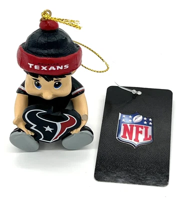 Houston Texans New Lil Fan Ornament  NFL Football  Baby's First Christmas - Image 1 of 3