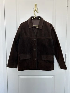 Vintage Leather Botton Up Jacket - Picture 1 of 20