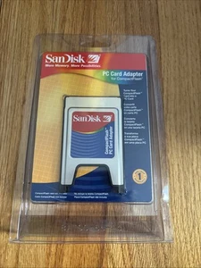 SanDisk CF to PC Card Adapter CompactFlash PCMCIA (SDAD-38-A10) - Afbeelding 1 van 2