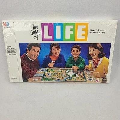 Vintage New Sealed 1991 Game of Life Milton Bradley Family Game Night Board Game - Image 1 of 4