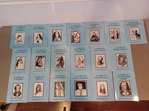 Lot of 19 NEW In The Footsteps of the Saints Series Books Catholic - Bild 1 von 3